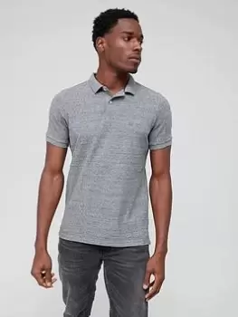 Image of Superdry Classic Pique Polo Shirt - Grey, Size 3XL, Men