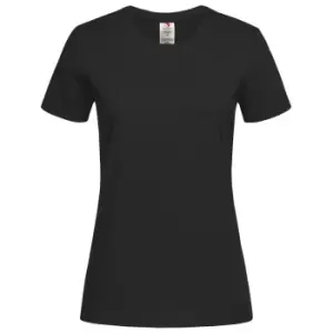 Image of Stedman Womens/Ladies Classic Organic T-Shirt (XL) (Black Opal)