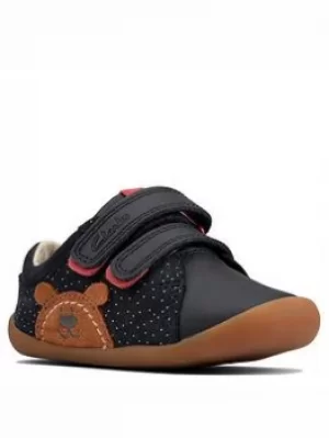 Image of Clarks Roamer Bear Toddler Shoe, Navy Suede, Size 4 Younger
