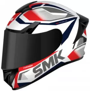 Image of SMK Typhoon Thorn Helmet, white-red, Size L, white-red, Size L