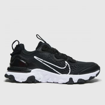 Image of Nike Black & White React Vision Trainers Youth