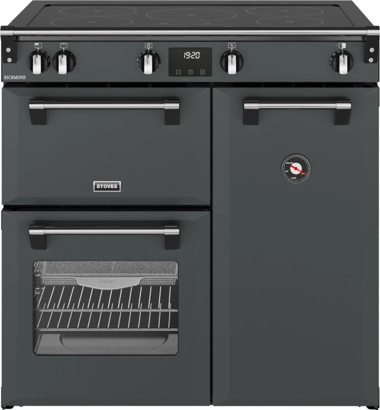 Image of Stoves Richmond 90Ei TCH 90cm Electric Range Cooker with Induction Hob - Anthracite - A/A/A Rated