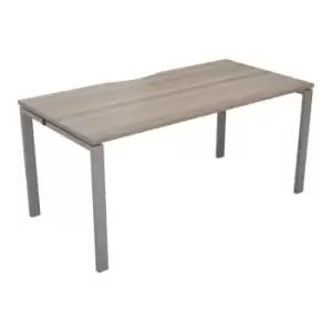 Image of Tc CB 1 Person Bench 1200 x 800 Cable Port Grey Oak-Silver