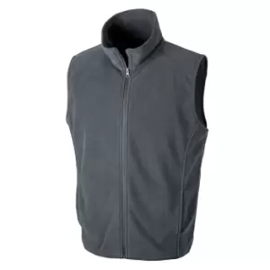Image of Result Core Mens Micro Fleece Gilet (S) (Charcoal)
