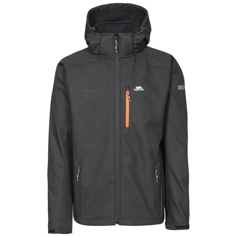 Image of Trespass Trespass Men Desmond TP75 Softshell Jacket in Black Size: XXS Black XXS Male 5059000219757