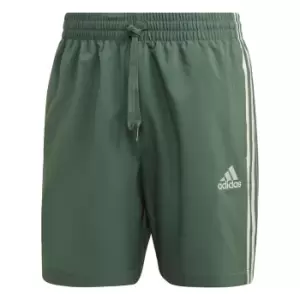Image of adidas AEROREADY Essentials Chelsea 3-Stripes Shorts Mens - Green Oxide / Linen Green