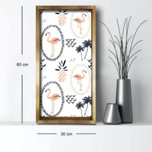 Image of 3060AHS-038 Multicolor Decorative Framed MDF Painting