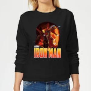 Image of Avengers Iron Man Womens Sweatshirt - Black