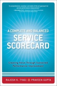 Image of A Complete and Balanced Service Scorecard by Rajesh K. Tyagi Hardback
