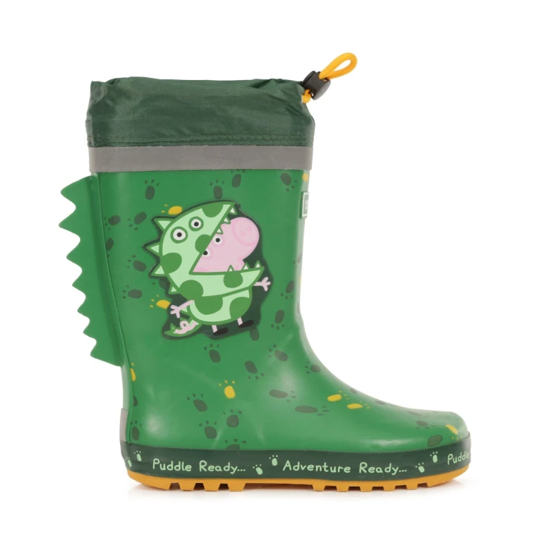 Image of Regatta Peppa Pig Puddle Wellington - Green Green C12