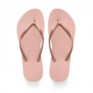 Image of Havaianas Havaianas Slim Flip Flops - Pink