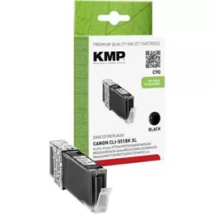 Image of KMP Ink replaced Canon CLI-551BK, CLI-551BK XL Compatible Photo Black C90 1520,0001