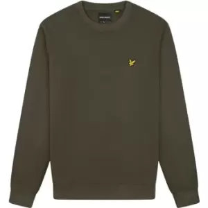 Image of Lyle and Scott Ripstop Panel Sweater Mens - Green