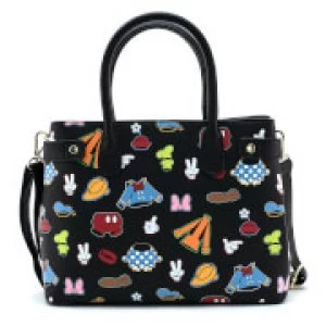 Image of Loungefly Disney Sensational 6 Aop Outfits Crossbody