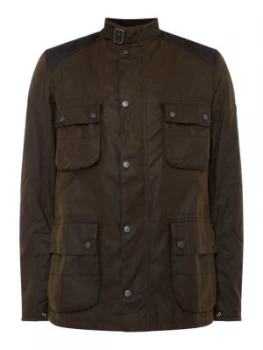 Image of Mens Barbour International weir wax jacket Olive