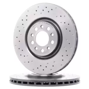 Image of BREMBO Brake disc ALFA ROMEO 09.9365.2X 51767383,51767384 Brake rotor,Brake discs,Brake rotors