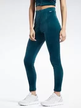 Image of Reebok Classics Velour Leggings, Black Size M Women