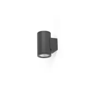 Image of Tond 2 Light Dark Grey LED Wall Lamp 2700K 2x6W 2700K IP54
