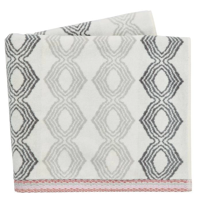 Image of Bedeck of Belfast Silver Cotton Sezan' Towels - bath towel