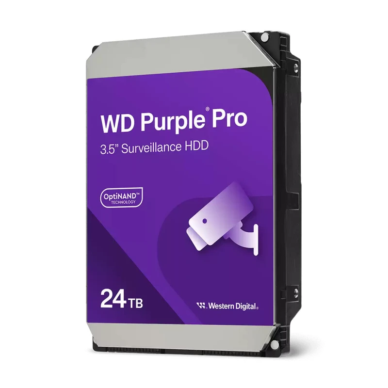 Image of 24TB Western Digital Purple Pro 3.5" SATA III Hard Drive - 7200RPM, 512MB Cache