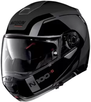 Image of Nolan N100-5 Consistency N-Com Helmet, black-grey Size M black-grey, Size M