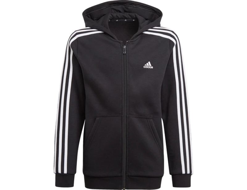 Image of Adidas 3s Hooded Jacket Kids Black 140