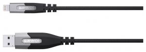 Image of Griffin USB to Lightning 4ft Charging Cable Black