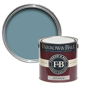 Image of Farrow & Ball Estate Stone blue No. 86 Matt Emulsion Paint 2.5L