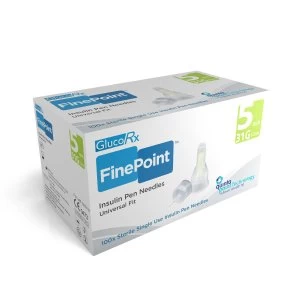Image of GlucoRx Finepoint Ins Pen Needles 5mm