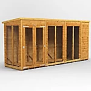 Image of Power Garden Shed 144PPSH Golden Brown 14x4