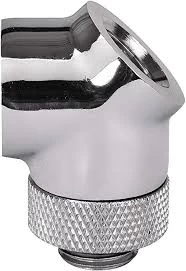 Image of ThermalTake Pacific 45 & 90 Degree Rotary Fitting - Chrome