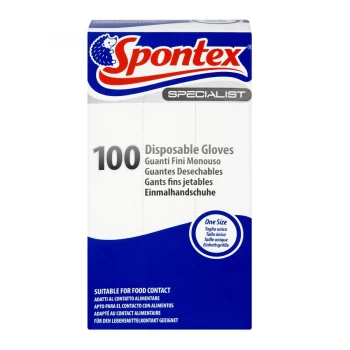 Image of Spontex Specialist Disposable Gloves - 100 Pack