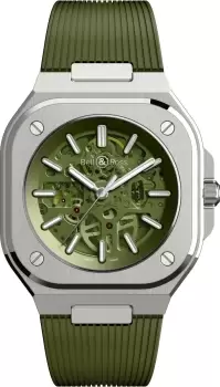 Image of Bell & Ross Watch BR 05 Skeleton Green Rubber Limited Edition