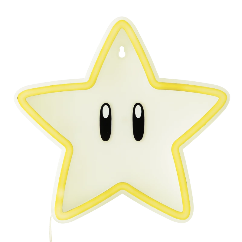 Image of Super Mario Super Star Wall Mountable LED Neon Light
