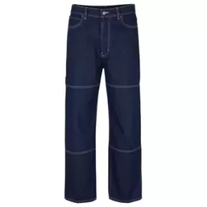 Image of HUGO Contrast Stitch Denim Jeans - Blue