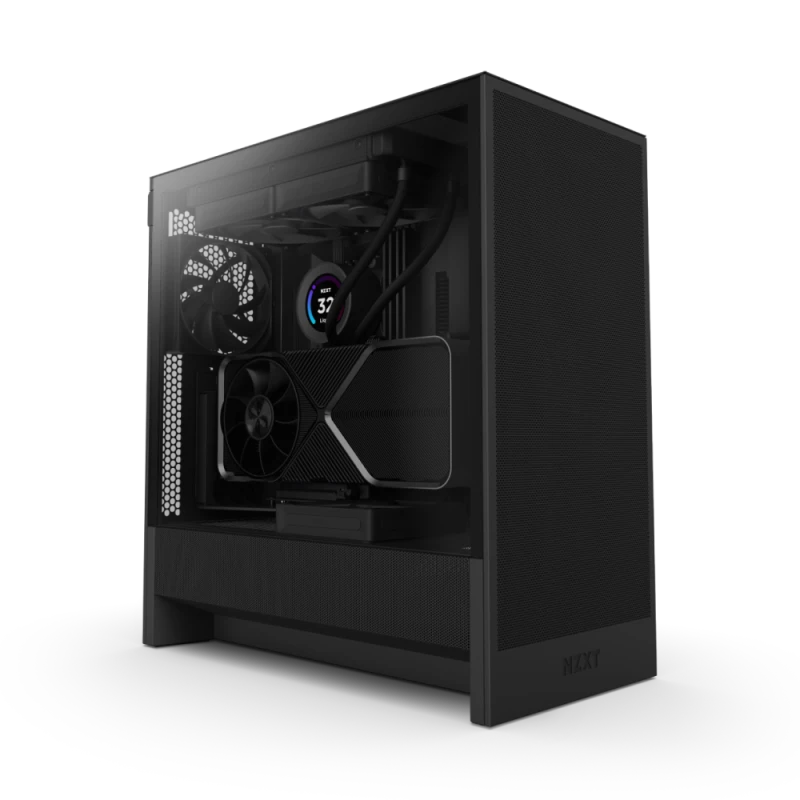Image of NZXT H5 Flow (2024) Mid-Tower Case - All Black