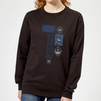 Image of Star Wars The Resistance Black Womens Sweatshirt - Black - XL