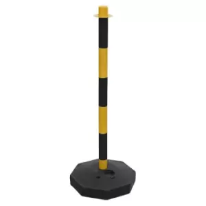 Image of Sealey Black/Yellow Post with Base