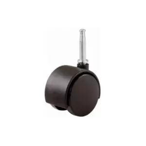 Image of Twin Wheel Hooded Castors 40mm Stem Fit - Pack of 2