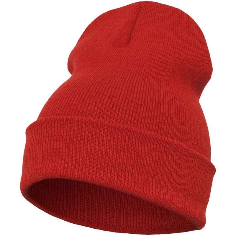 Image of Flexfit Flexfit Men Heavyweight Beanie in Red Red One Size Male 5063425914821