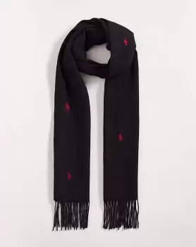Image of Polo Ralph Lauren Embroidered Pony Scarf