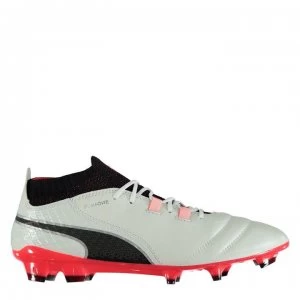 Image of Puma One 17.1 FG Football Boots - White/Coral