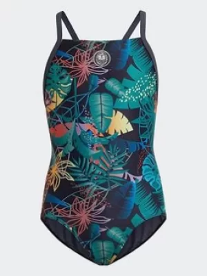 Image of Boys, adidas X Lion King Swimsuit, Dark Blue, Size 7-8 Years