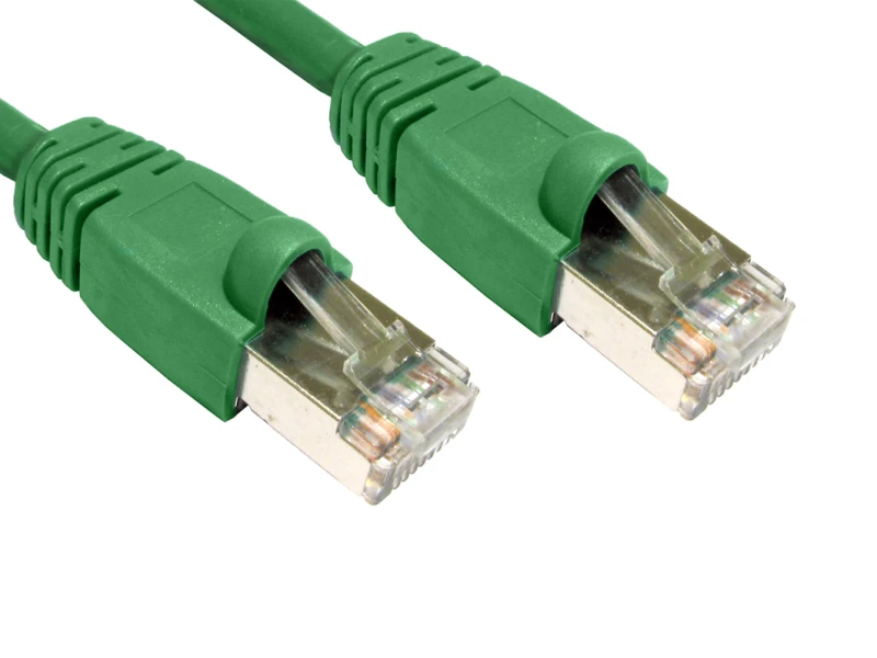 Image of Cables Direct Cables Direct - Patch cable - RJ-45 (M) - RJ-45 (M) - 10 m - STP - ( CAT 6 ) - snagless booted - green B6ST-710G