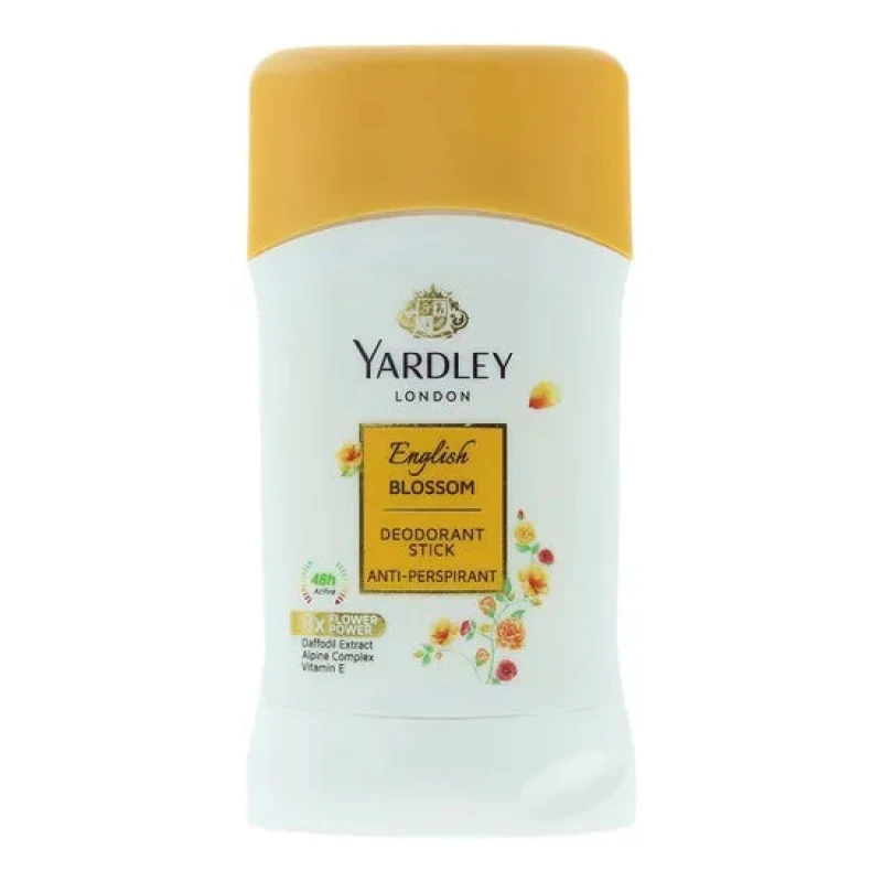 Image of Yardley London English Blossom Anti-Perspirant Deodorant Stick 50ml