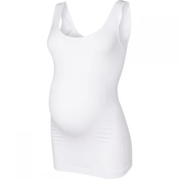 Image of Mamalicious Ladies Maternity Seamless Tank Top - White
