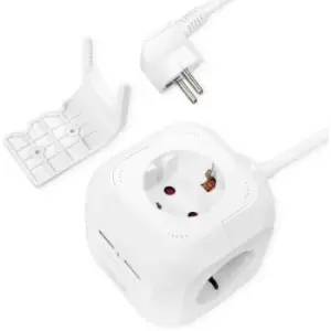Image of LogiLink LPS227 Socket cube 4x White PG connector