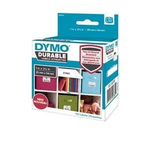 Image of Dymo 25mmx54mm Durable Labels 1 x Pack of 160 Labels