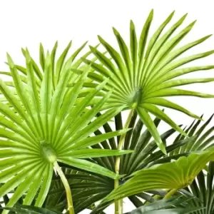 Image of Greenbrokers Artificial Fan Finger Palm Tree In Pot 95Cm/3ft