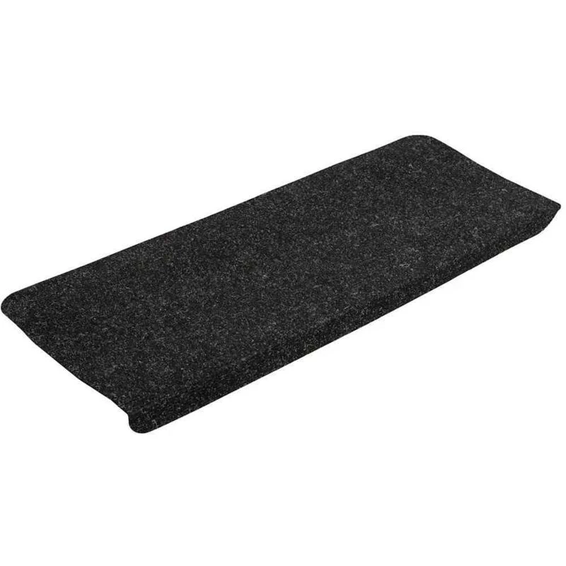Image of VIDAXL Stair Mats Self-adhesive 15 pcs 65x24.5x3.5cm Anthracite Vidaxl 8720287018407